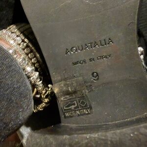 Aquatalia Black Leather booties